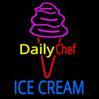 Dairy Chef Ice Cream Enseigne Néon