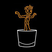 Dancing Boy Logo Enseigne Néon