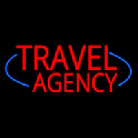 Deco Style Travel Agency Enseigne Néon