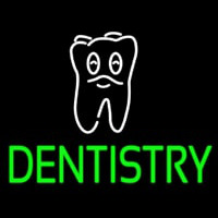 Dentistry With Tooth Logo Enseigne Néon