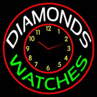 Diamonds Watches Block Enseigne Néon