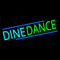 Dine Dance Enseigne Néon