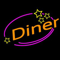 Diner With Star Enseigne Néon