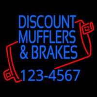 Discount Muflers And Brakes With Phone Number Enseigne Néon