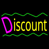 Discount With Border Enseigne Néon