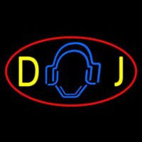 Dj Logo 5 Enseigne Néon