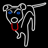 Dog Logo Enseigne Néon