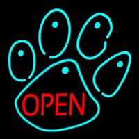 Dog Open Logo Enseigne Néon