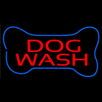 Dog Wash With Bone Enseigne Néon