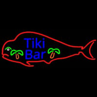 Dolphin Tiki Bar Real Neon Glass Tube Enseigne Néon