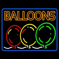 Double Stroke Balloon Block Colored Logo Enseigne Néon