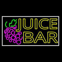 Double Stroke Juice Bar With Grapes Enseigne Néon