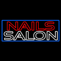 Double Stroke Nail Salon Enseigne Néon
