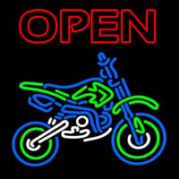 Double Stroke Open Bike Logo Enseigne Néon
