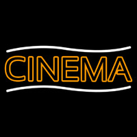 Double Stroke Orange Cinema Enseigne Néon