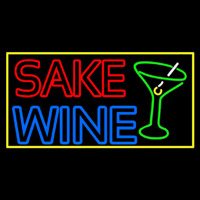 Double Stroke Sake Wine With Glass 1 Enseigne Néon