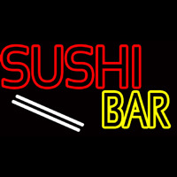 Double Stroke Sushi Bar  Enseigne Néon