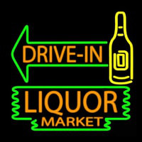 Drive In Liquor Market Enseigne Néon