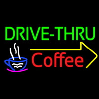 Drive Thru Coffee Enseigne Néon