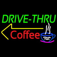 Drive Thru Coffee Enseigne Néon