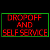 Drop Off And Self Service Enseigne Néon