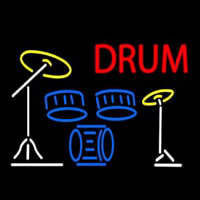 Drum Set 2 Enseigne Néon