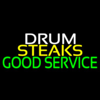 Drum Steaks Good Service Block 1 Enseigne Néon