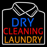 Dry Cleaning Laundry Enseigne Néon