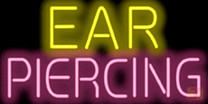 Ear Piercing Enseigne Néon