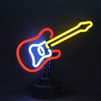 Electric Guitar Desktop Enseigne Néon