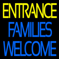 Entrance Families Welcome Enseigne Néon