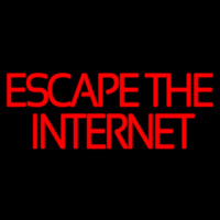 Escape The Internet Enseigne Néon