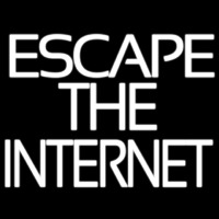 Escape The Internet Enseigne Néon