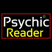 European Psychic Reader With Red Border Enseigne Néon