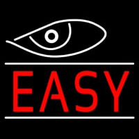Eye With Easy Enseigne Néon