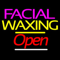 Facial Wa ing Open Yellow Line Enseigne Néon