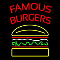 Famous Burgers Enseigne Néon