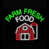 Farm Fresh Food Enseigne Néon