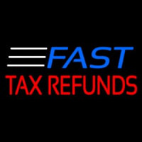 Fast Ta  Refunds Enseigne Néon