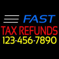 Fast Ta  Refunds With Phone Number Enseigne Néon