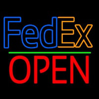 Fede  Logo With Open 1 Enseigne Néon