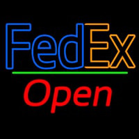 Fede  Logo With Open 2 Enseigne Néon