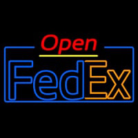 Fede  Logo With Open 4 Enseigne Néon