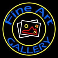 Fine Art Gallery With Logo Enseigne Néon