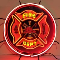 Fire Department Enseigne Néon