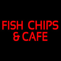 Fish And Chips Cafe Enseigne Néon