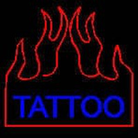 Flaming Tattoo Enseigne Néon