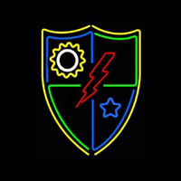 Flash Shield Logo Enseigne Néon