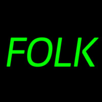 Folk Music 1 Enseigne Néon