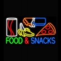 Food and Snacks Enseigne Néon